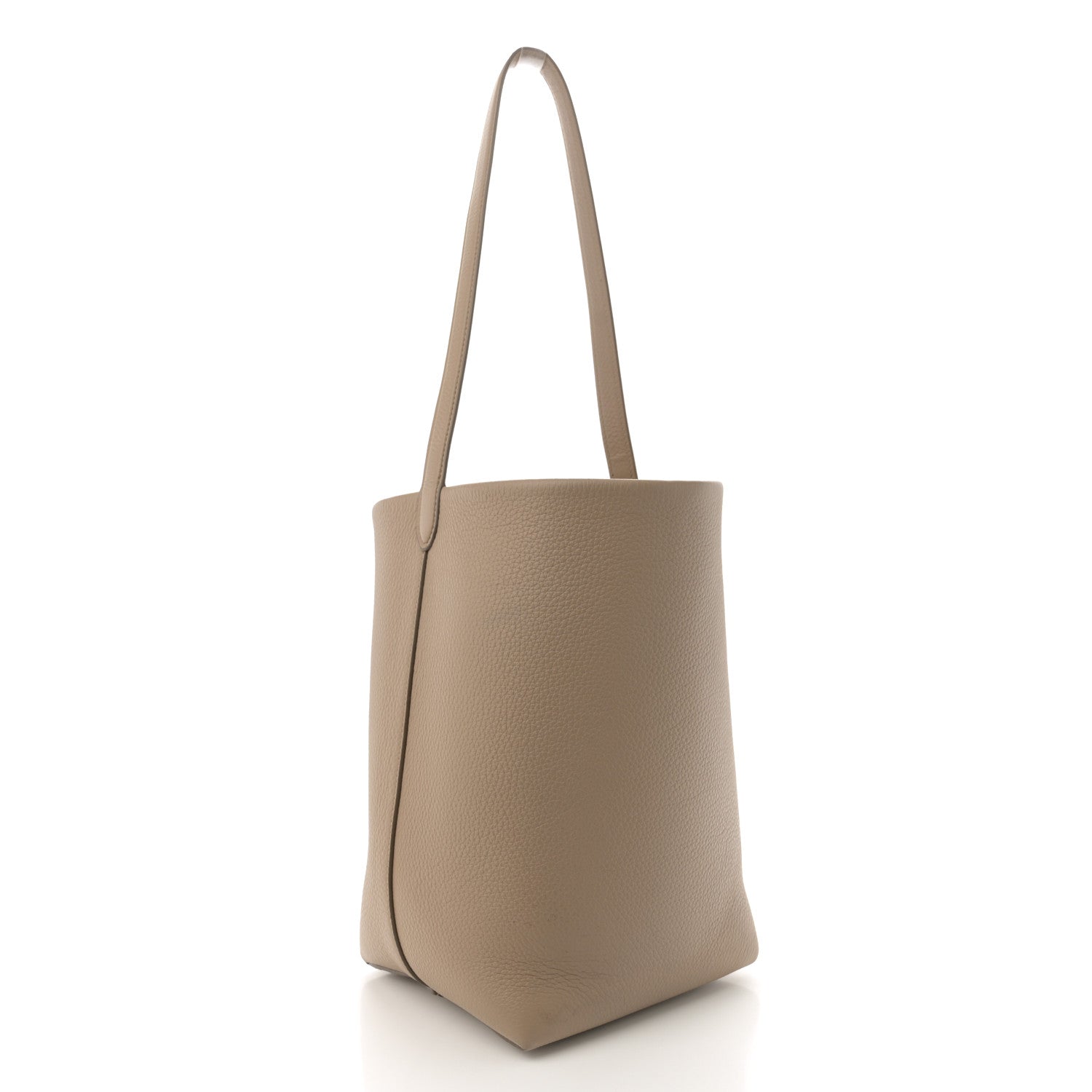 The Row Grained Calfskin Medium N/S Park Tote Dark Taupe 3 of 11
