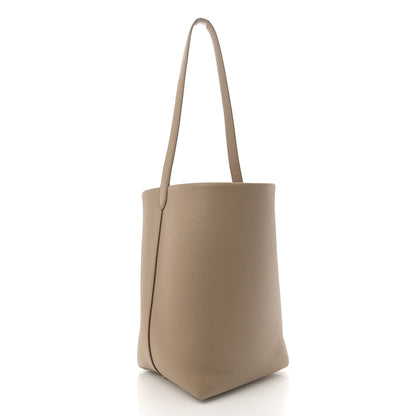 The Row Grained Calfskin Medium N/S Park Tote Dark Taupe 3 of 11