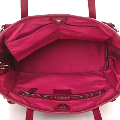 Christian Dior Coated Canvas Cannage Small Panarea Tote Fuchsia 4 of 12