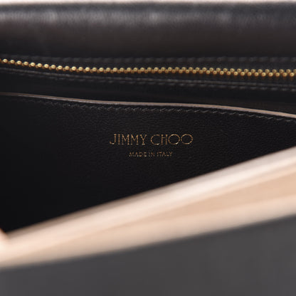 Jimmy Choo Washed Crinkled Calfskin Rebel Shoulder Bag Black 8 of 9
