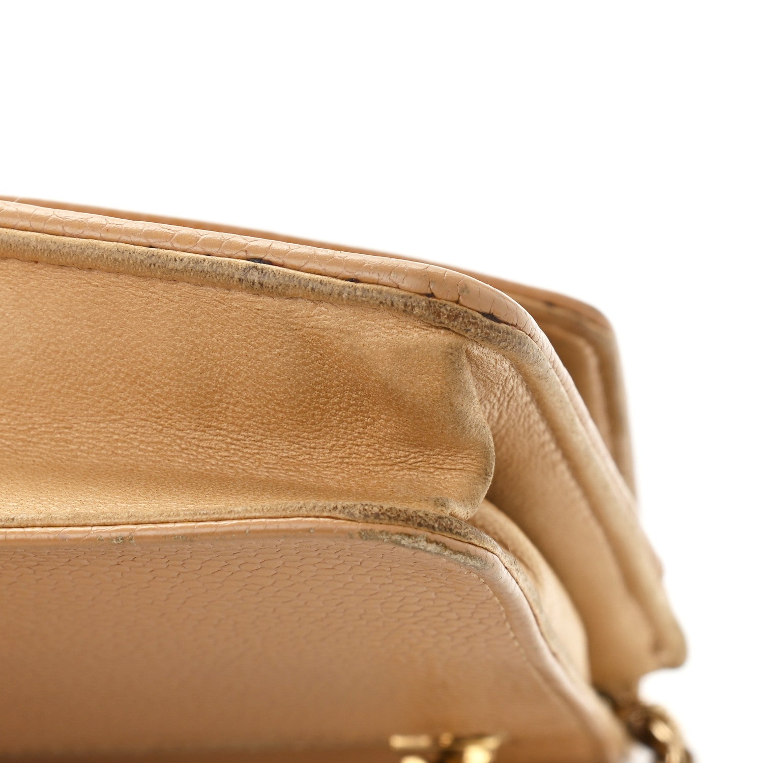 Chanel Caviar Timeless CC Wallet on Chain WOC Beige 12 of 21