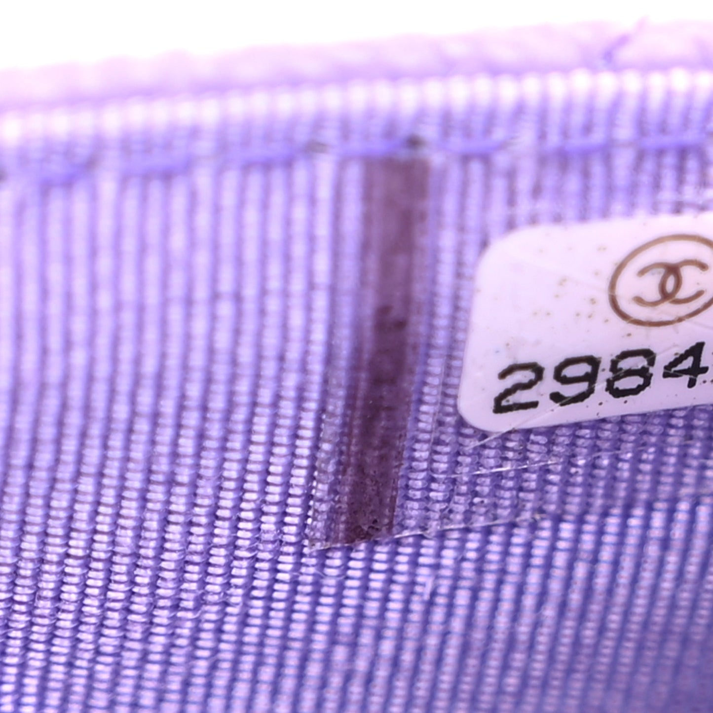 Caviar Quilted Wallet on Chain WOC Purple