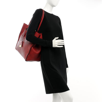Burberry Heritage Grain Medium Woodbury Tote Military Red 2 of 12
