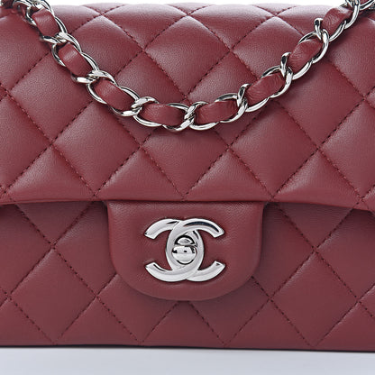 Chanel Lambskin Quilted Mini Rectangular Flap Red 12 of 12