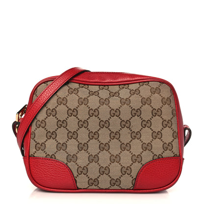 Gucci Monogram Mini Bree Messenger Bag Red 1 of 11