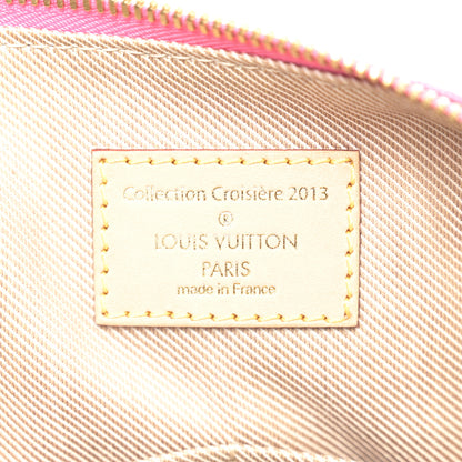 Louis Vuitton Denim Monogram Stone Speedy Bandouliere 35 Rose 6 of 10