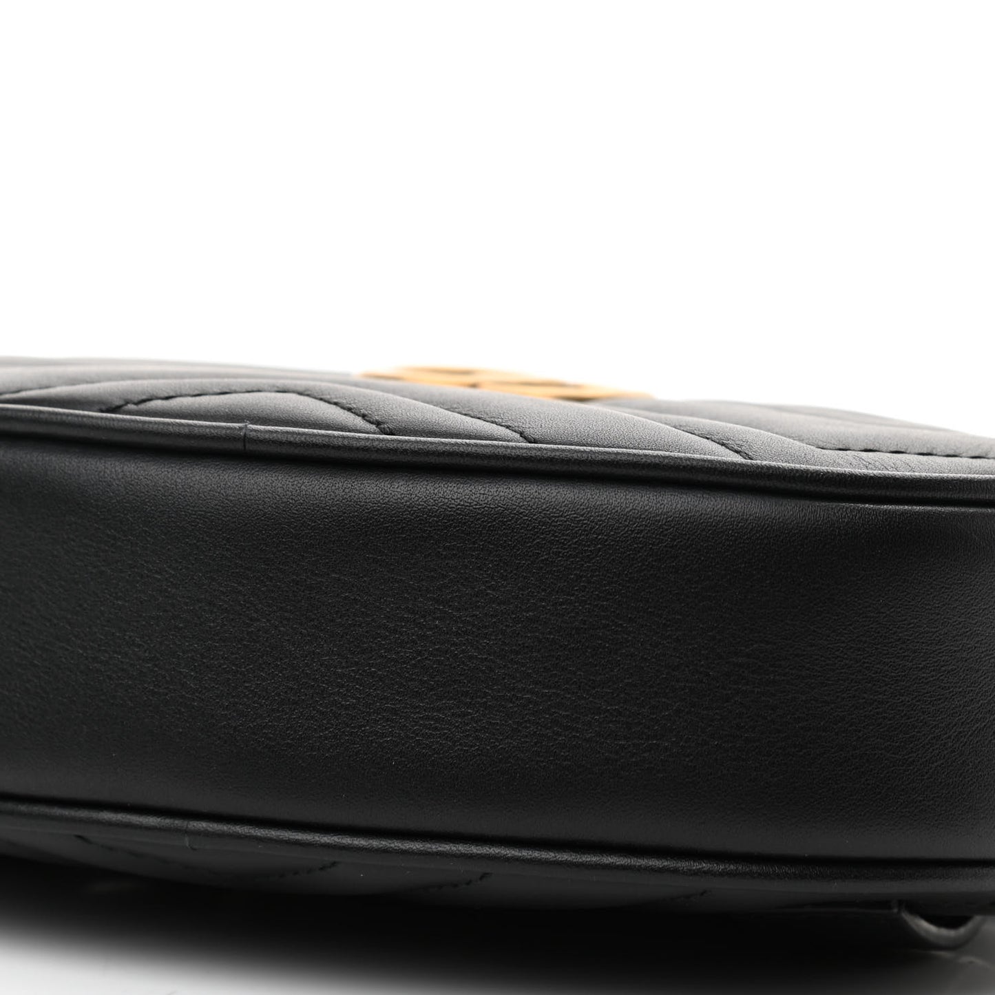 Calfskin Matelasse GG Marmont Belt Bag 85 34 Black