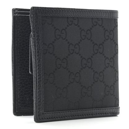 Gucci Nylon Monogram Bi-Fold Wallet Black 3 of 6