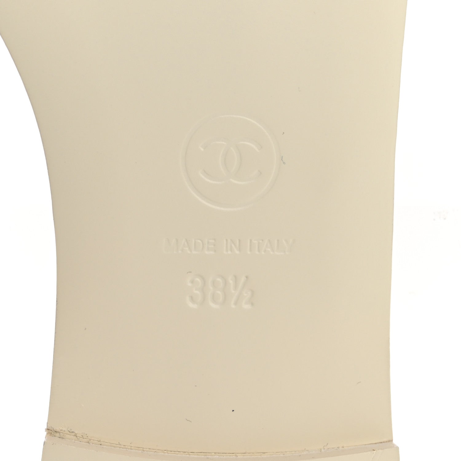 Chanel Lambskin Quilted CC Turnlock Sandals 38.5 Ivory 8 of 10