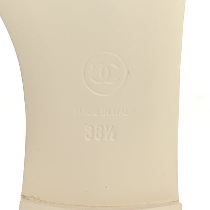 Chanel Lambskin Quilted CC Turnlock Sandals 38.5 Ivory 8 of 10