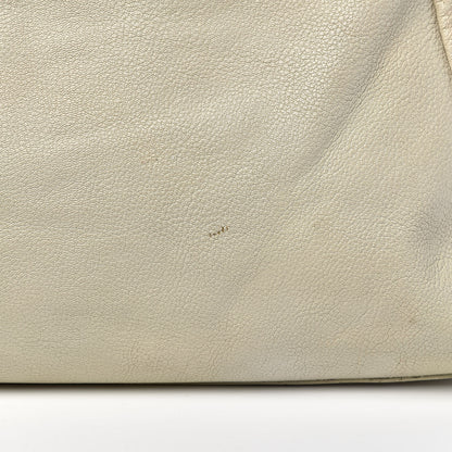 Fendi Goatskin Stingray Large Peekaboo Iconic Satchel White Pink 29 of 35