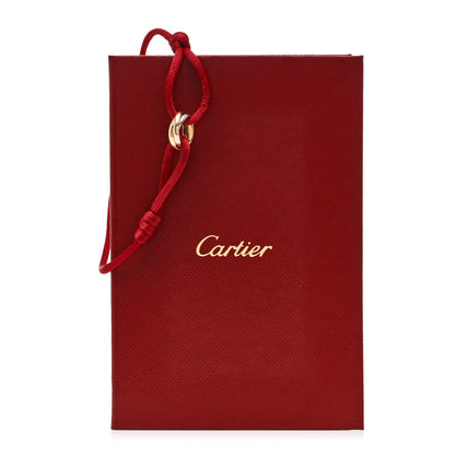 Cartier 18K Pink Yellow White Gold Trinity Cord Bracelet Red 5 of 5
