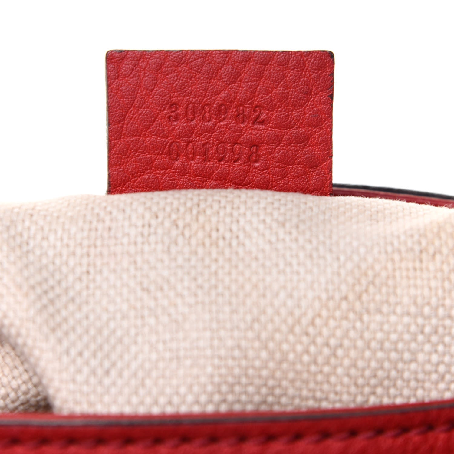 Gucci Pebbled Calfskin Medium Soho Chain Shoulder Bag Tabasco Red 7 of 11