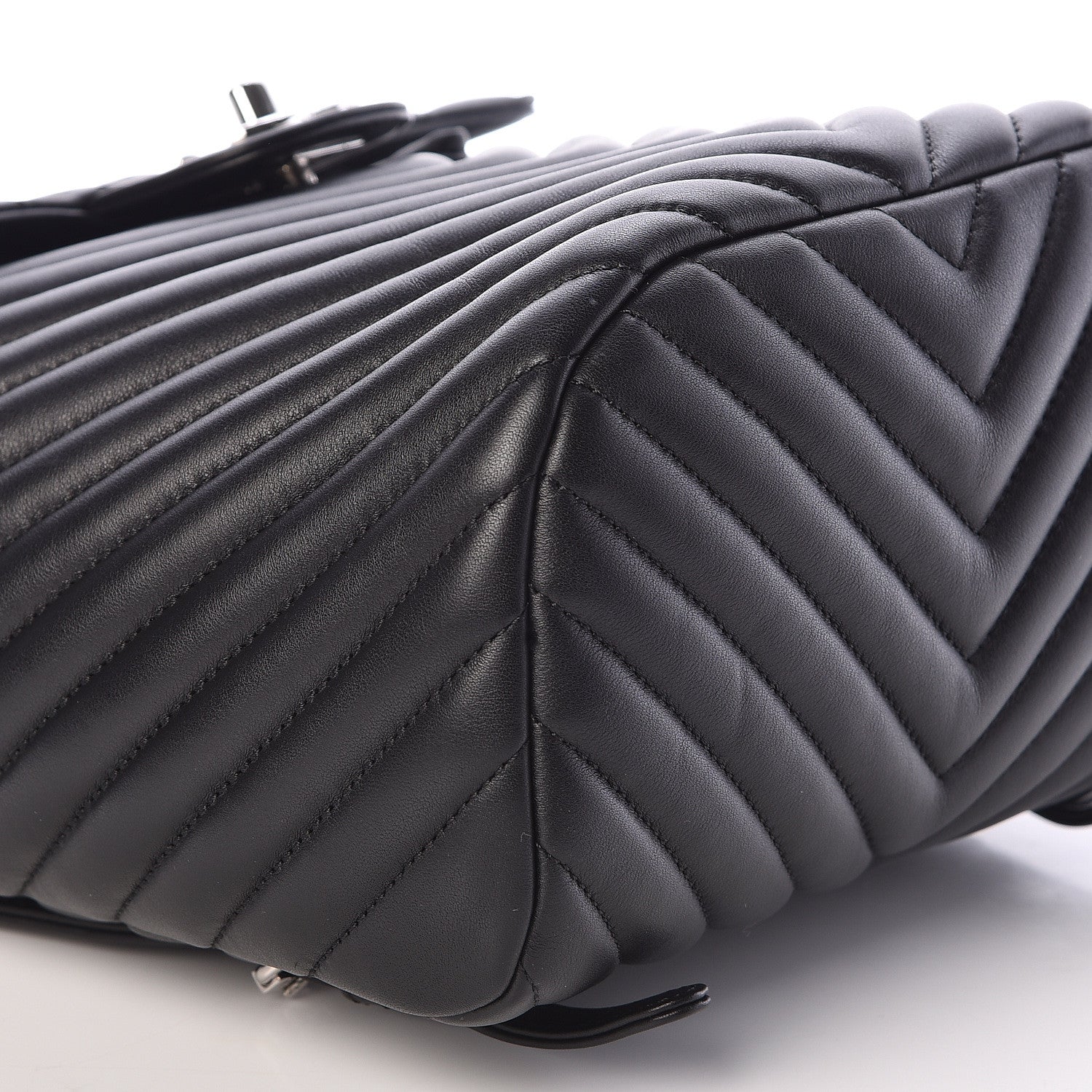 Chanel Lambskin Chevron Quilted Small Urban Spirit Backpack Black 9 of 10
