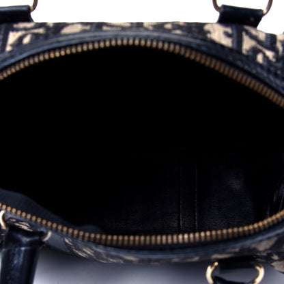 Christian Dior Monogram Boston Navy Blue 4 of 4