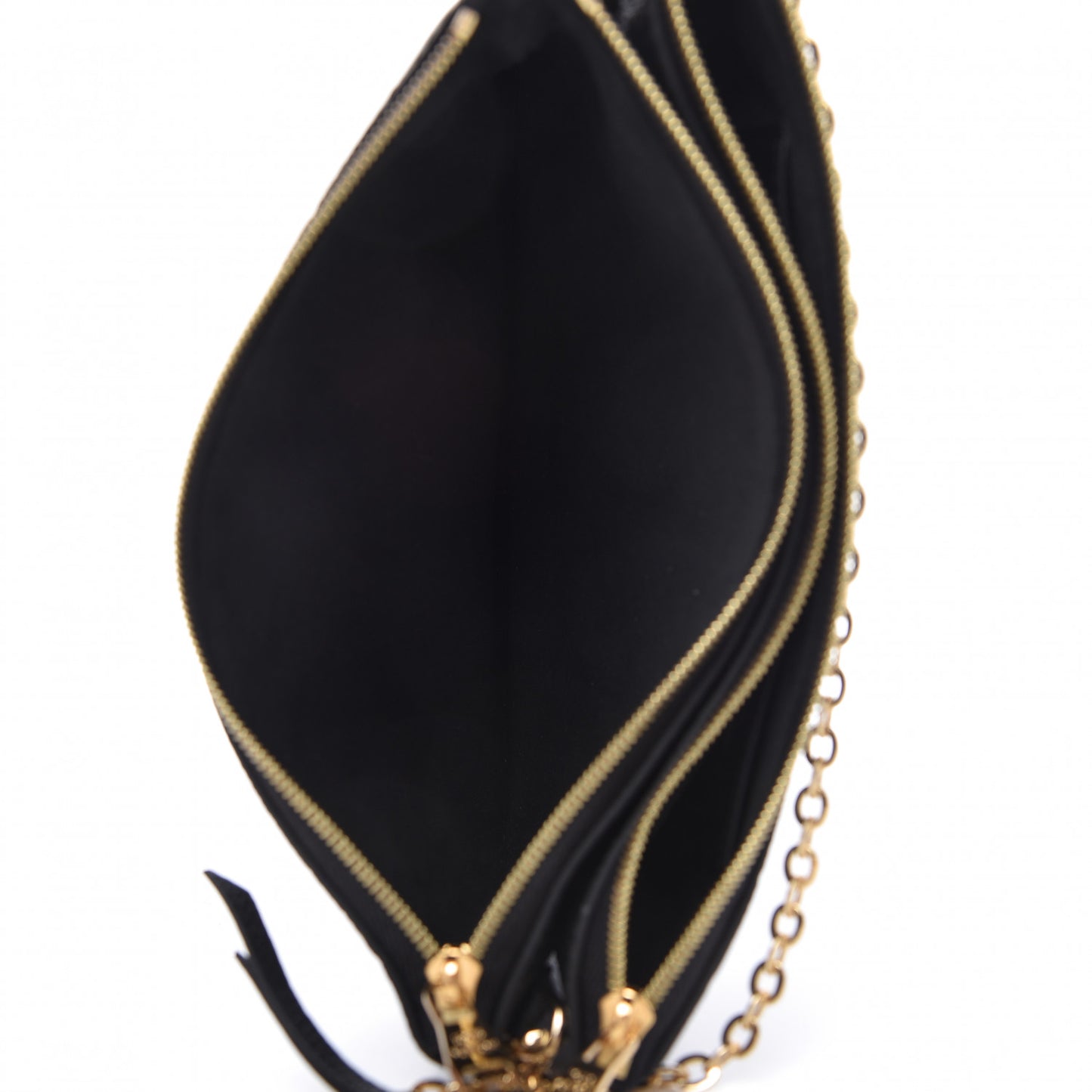 Empreinte Double Zip Pochette Black