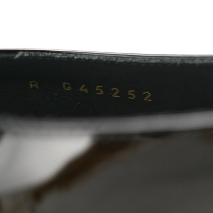 Chanel Patent Calfskin Cap Toe Slingback Flats 39 Black 8 of 9