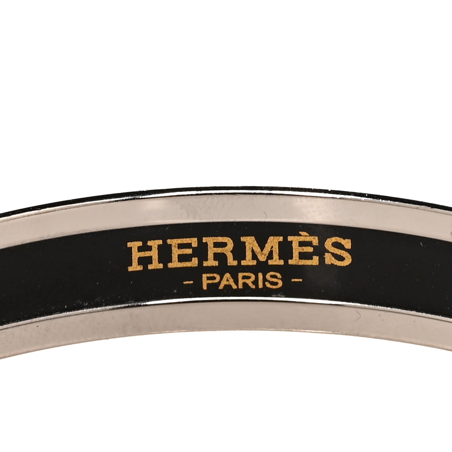 Enamel Printed Narrow Sellier Bracelet 65 White