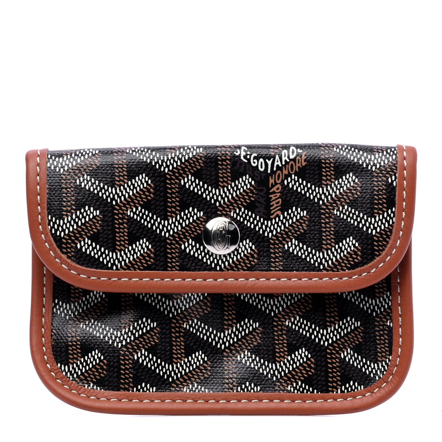 Goyardine Mini Anjou Pouch Black Gold