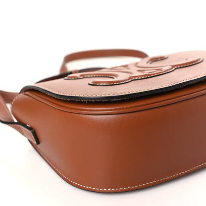 Celine Smooth Calfskin Cuir Triomphe Folco Crossbody Bag Tan 8 of 9