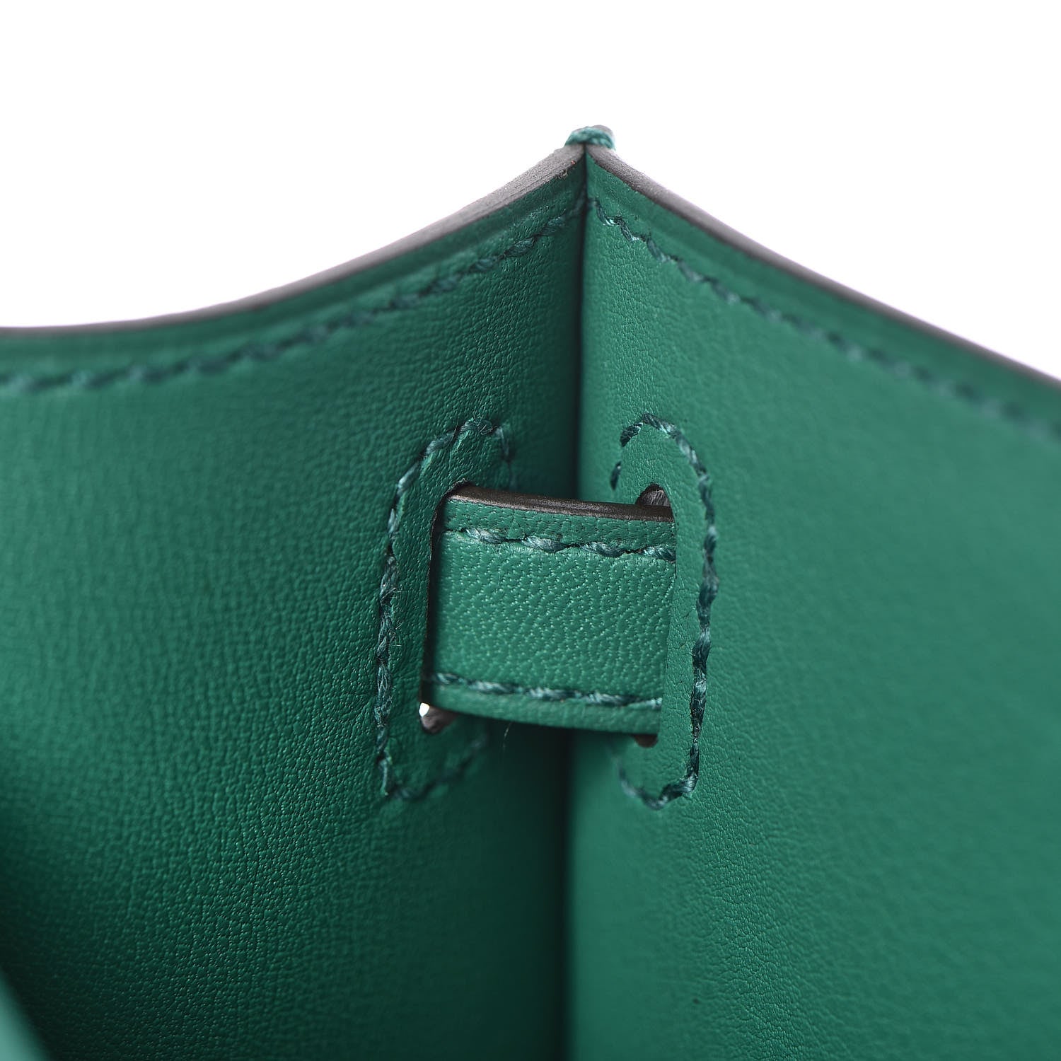 Hermes Swift Kelly Pochette Clutch Vert Vertigo 23 of 29