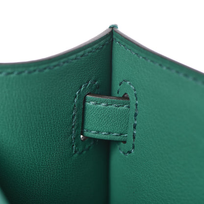 Hermes Swift Kelly Pochette Clutch Vert Vertigo 23 of 29