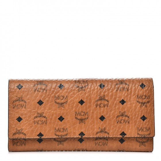 Visetos Continental Flap Wallet Cognac