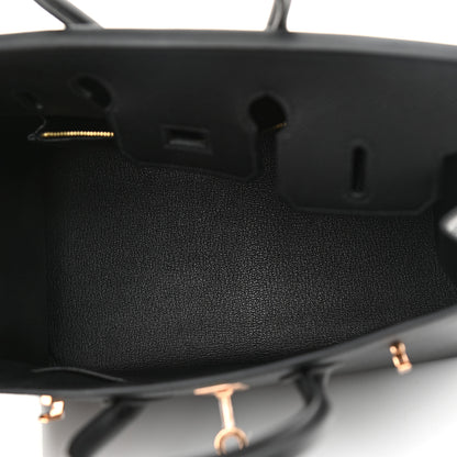 Hermes Epsom Birkin Sellier 25 Black 5 of 11