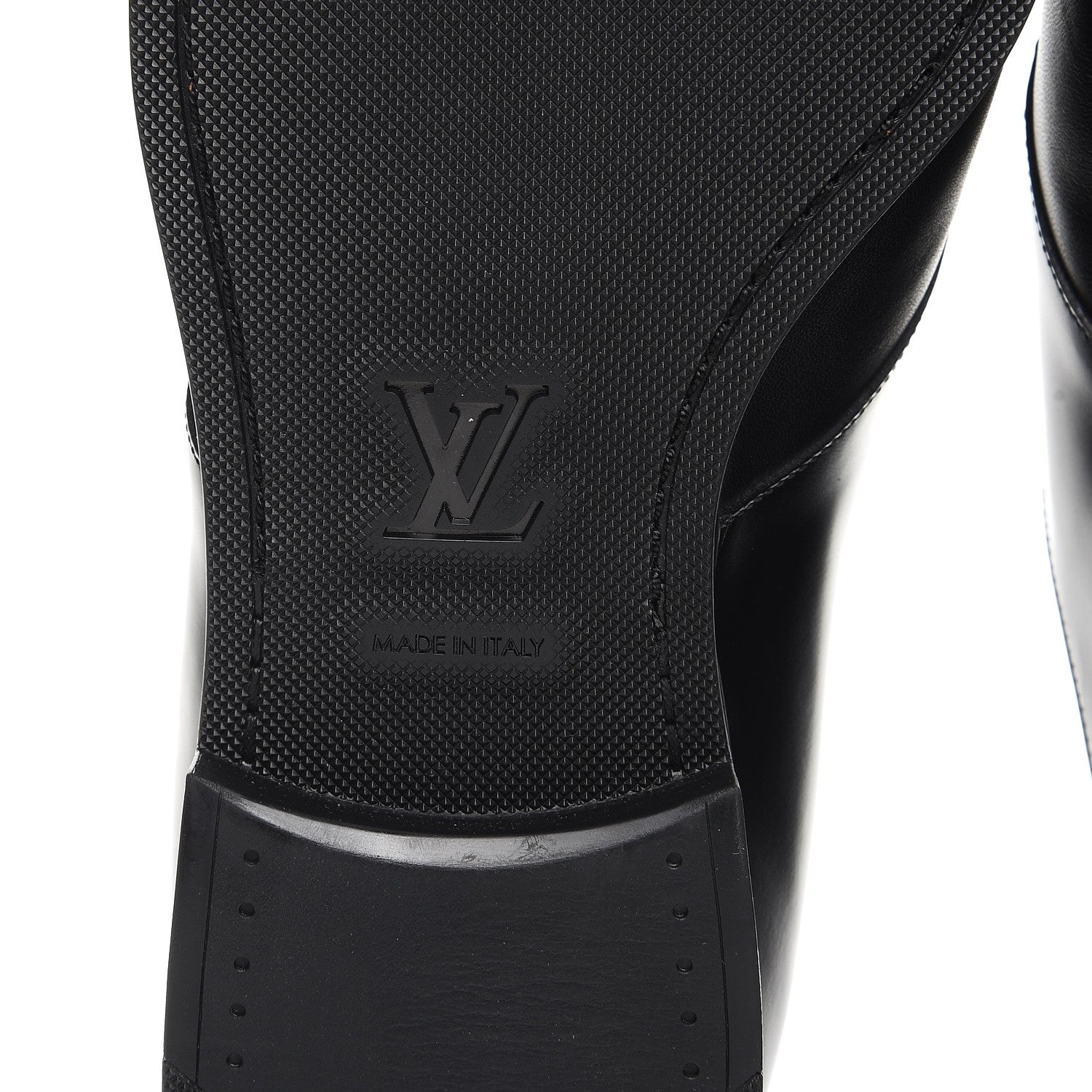 Louis Vuitton Lambskin Derby Lace Up Shoes 8 Black 7 of 9