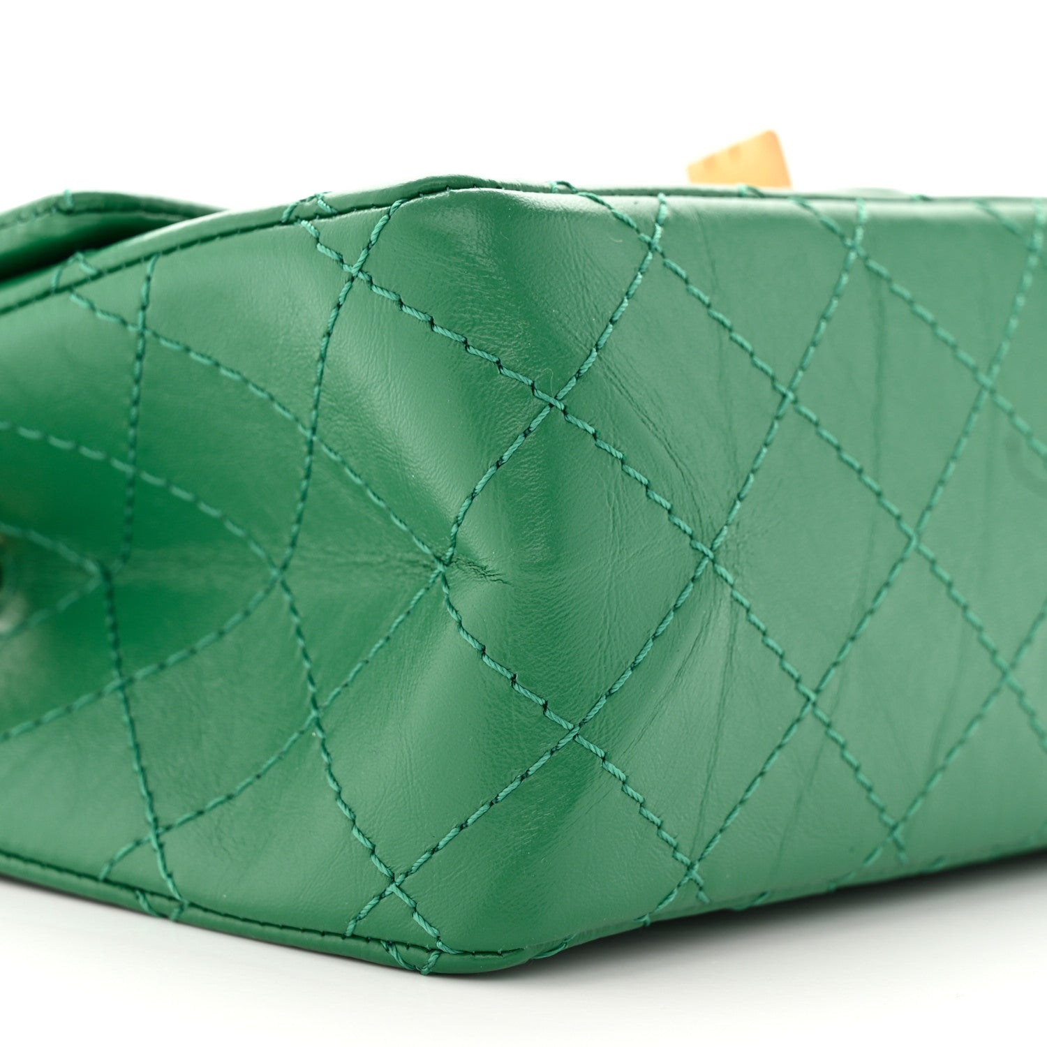Chanel Aged Calfskin Quilted 2.55 Reissue Mini Flap Green 9 of 11