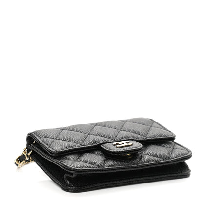Chanel Caviar Quilted Mini Chain Bag Black 4 of 12