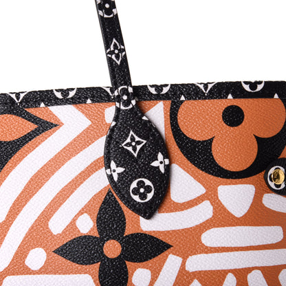 Louis Vuitton Monogram Giant Crafty Neverfull MM Creme Caramel 9 of 9