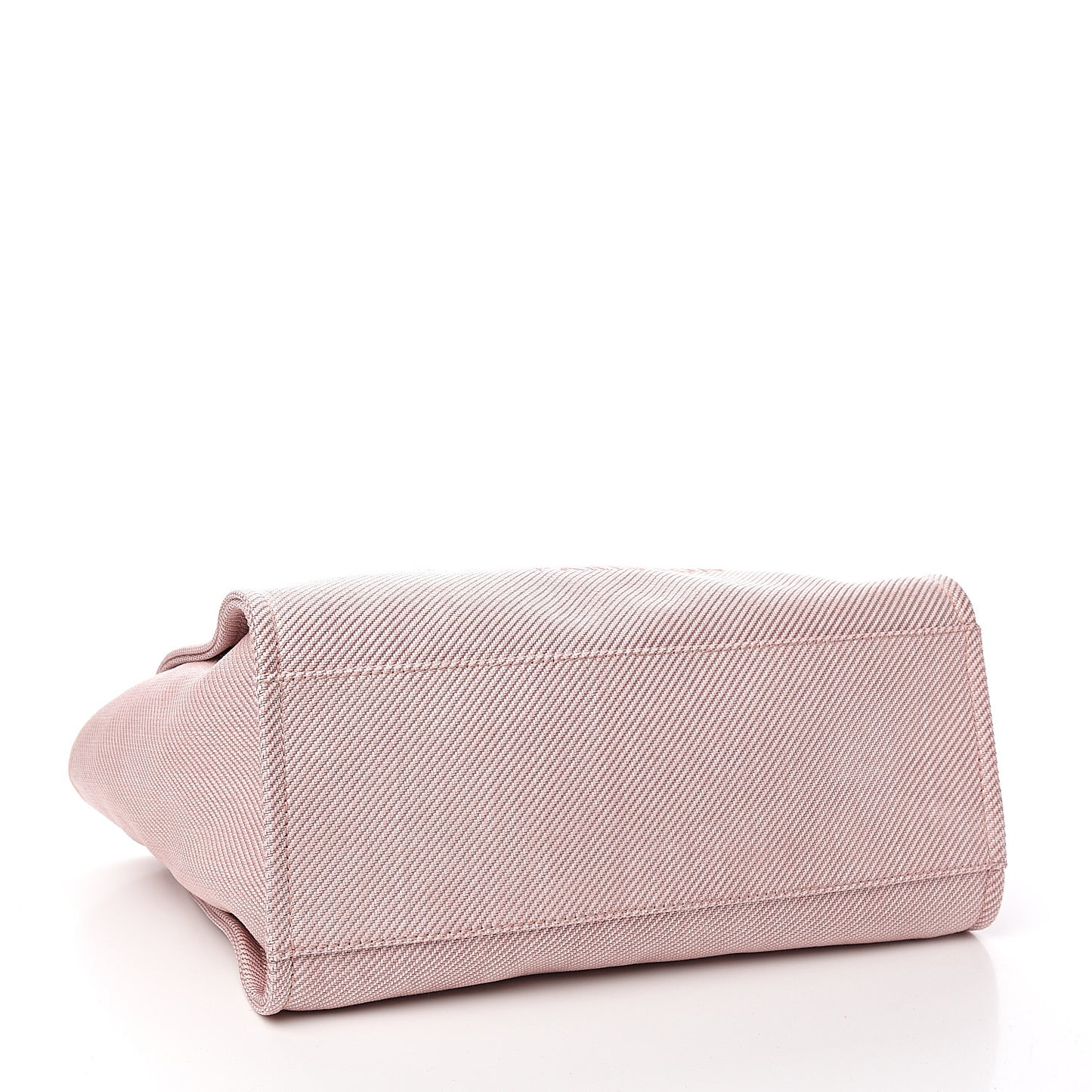 Mixed Fibers Calfskin Medium Deauville Tote Rose Pink