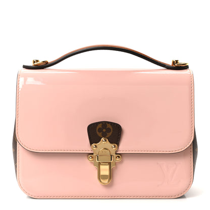 Louis Vuitton Patent Calfskin Monogram Cherrywood BB Rose Ballerine 1 of 9