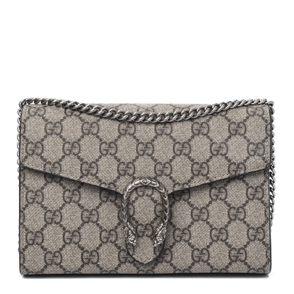 Gucci GG Supreme Monogram Mini Dionysus Chain Wallet Beige Black 1 of 5
