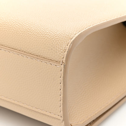 Saint Laurent Grain De Poudre Medium Monogram Kate Satchel Nude Powder 15 of 17