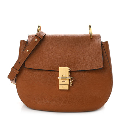 Chloe Grained Lambskin Drew Shoulder Bag Caramel 1 of 9