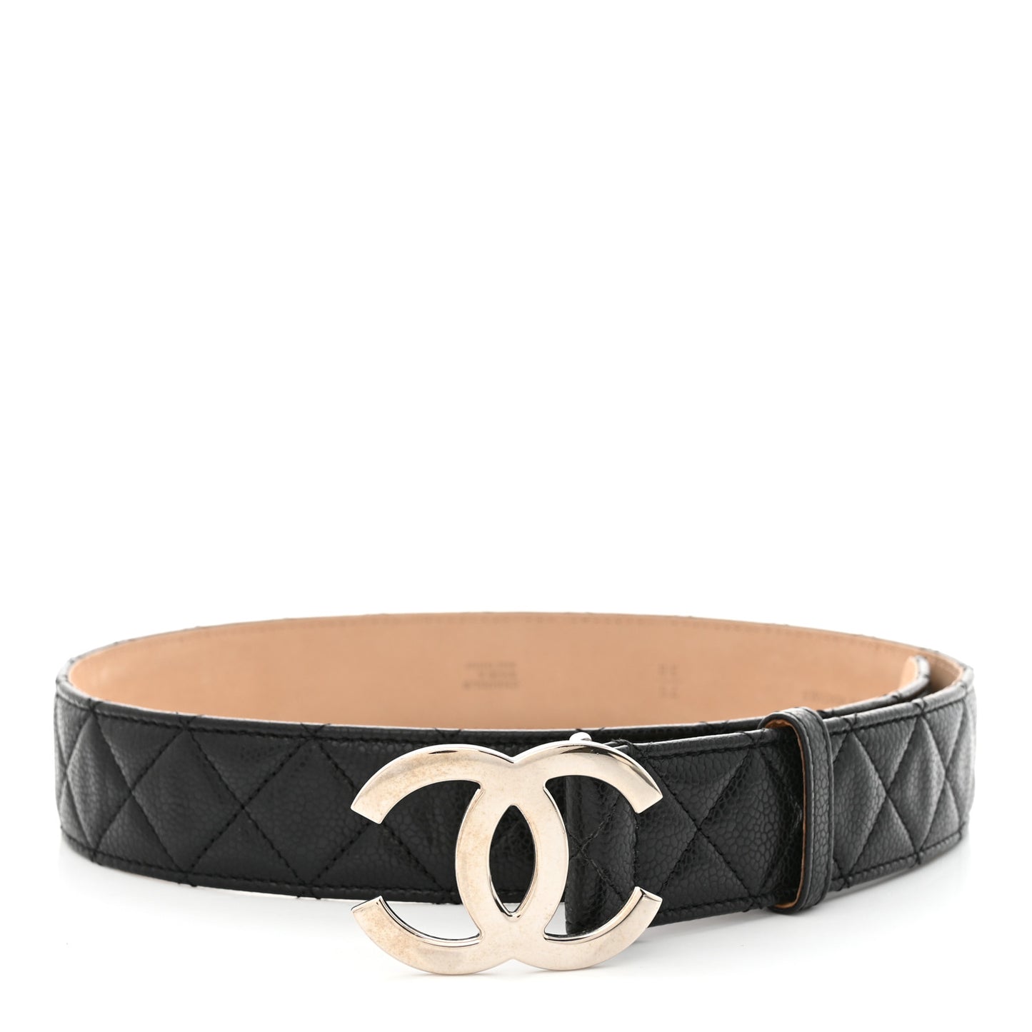 Caviar Quilted CC Belt 75 30 Black