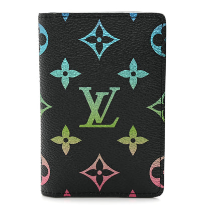 Louis Vuitton Monogram Iridescent Pocket Organizer NM Black 1 of 10