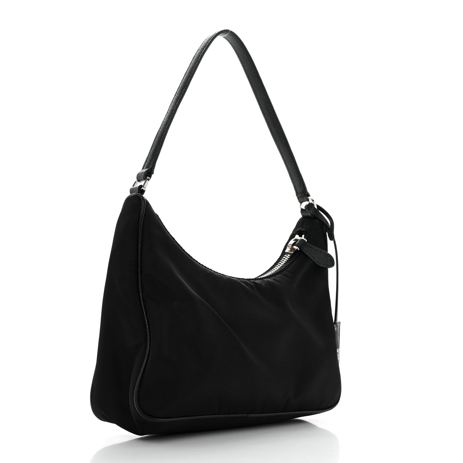 Prada Tessuto Nylon Saffiano Mini Re-Edition 2005 Bag Black 2 of 14