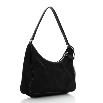 Prada Tessuto Nylon Saffiano Mini Re-Edition 2005 Bag Black 2 of 14