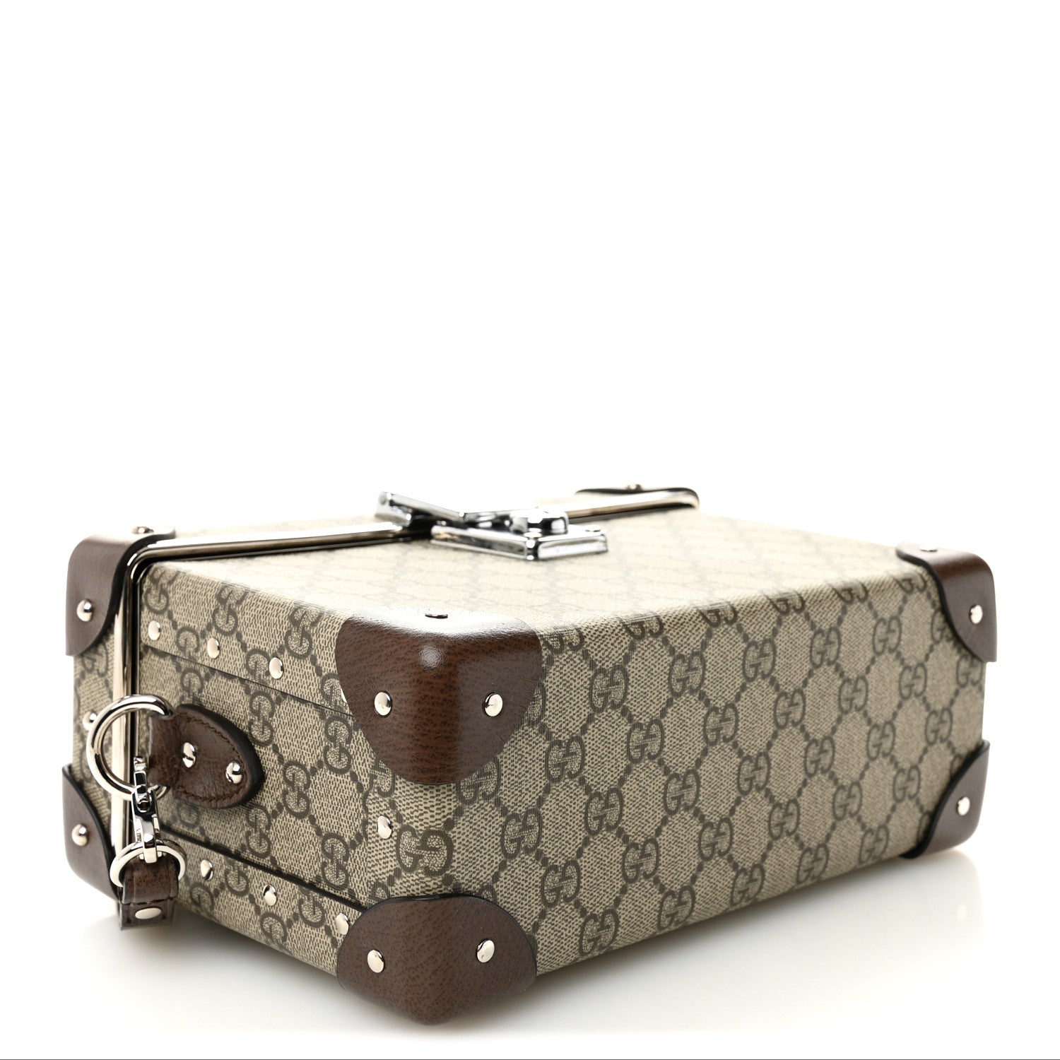 Gucci GG Supreme Monogram Globe-Trotter Beauty Case Brown 4 of 10