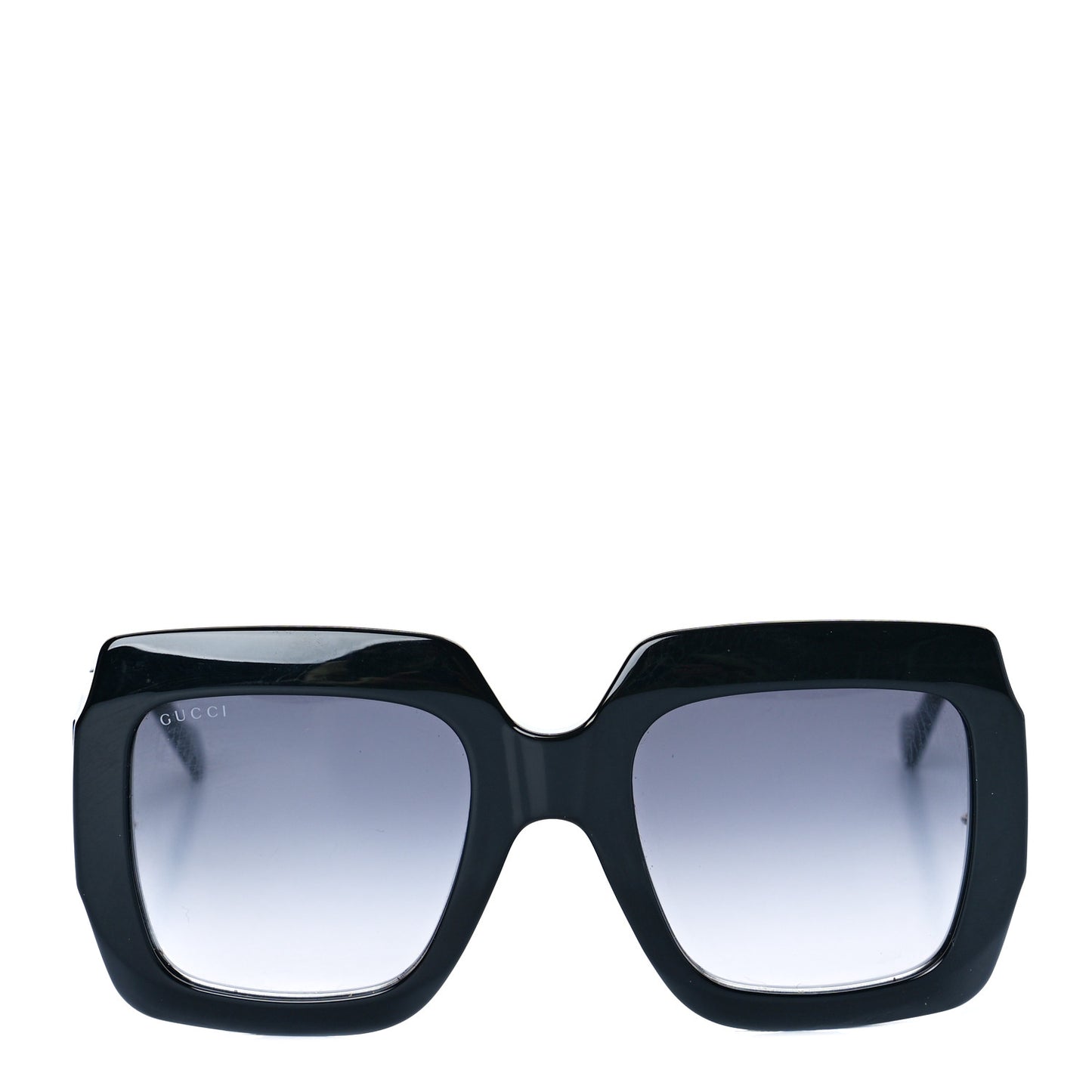 Acetate Rectangular Frame Chain Sunglasses GG1022S Black