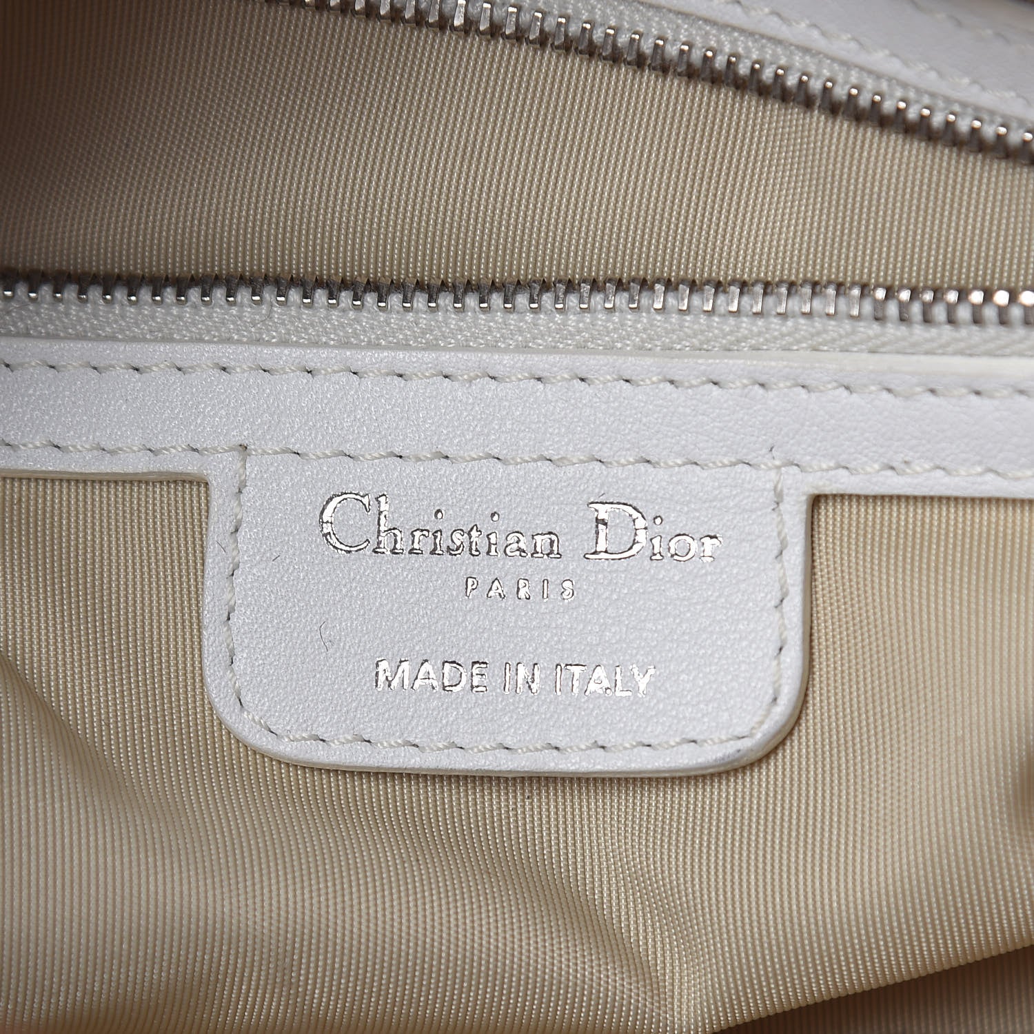 Christian Dior Lambskin Pony Hair Medium Le Trente Tote White 8 of 16