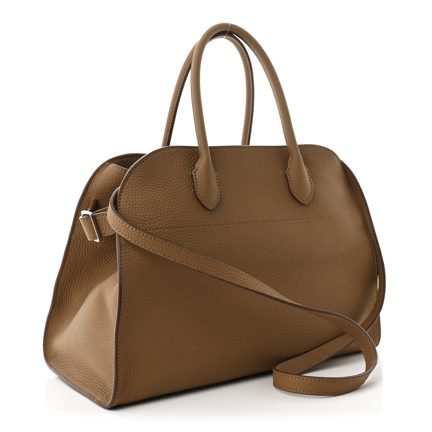 Matte Grained Calfskin Soft Margaux 12 Sandpit