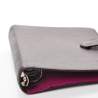 Louis Vuitton Epi Medium Ring Agenda Cover Cassis 10 of 10