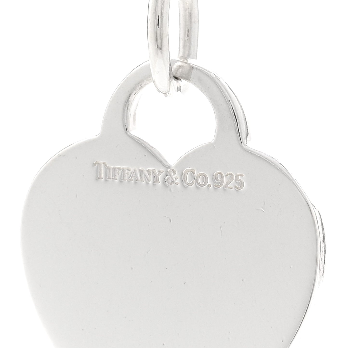Sterling Silver Heart Tag Pendant Necklace