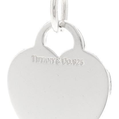 Tiffany Sterling Silver Heart Tag Pendant Necklace 4 of 5