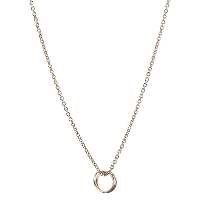 Cartier 18K Pink Yellow White Gold Trinity Pendant Necklace 1 of 9