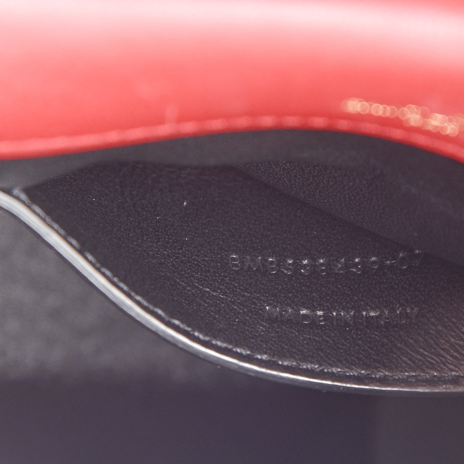 Saint Laurent Patent Matelasse Monogram Small Vicky Chain Bag Red 8 of 11